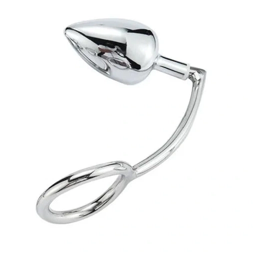 Ring Anal Steel Cock 4663 with Set Stainless Hook DiscreetChoice 0124